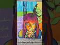 In a world of color | Abstract Acrylic Portrait Painting #portraitfeed #acrylicart #paintingtutorial