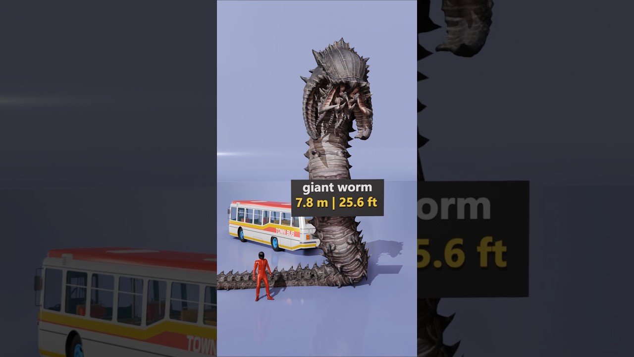 Worm Size Goes From Normal to NIGHTMARE