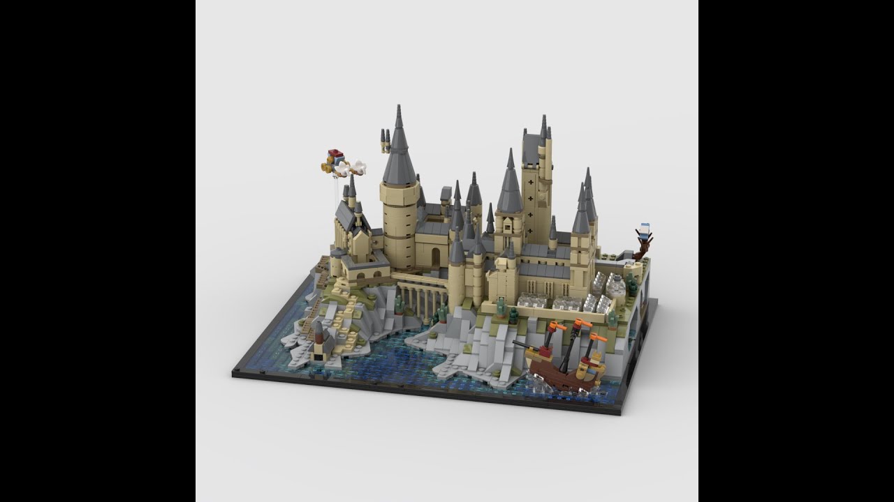 Combining EVERY LEGO Harry Potter Hogwarts Castle Sets (2021-2023