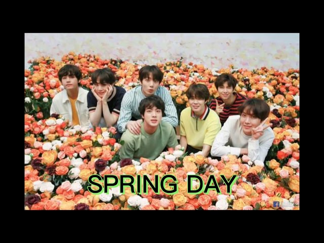 BTS_Spring Day Lyrics💜💜💜 #BangtanSonyeondan #BORAHAE #ARMY class=