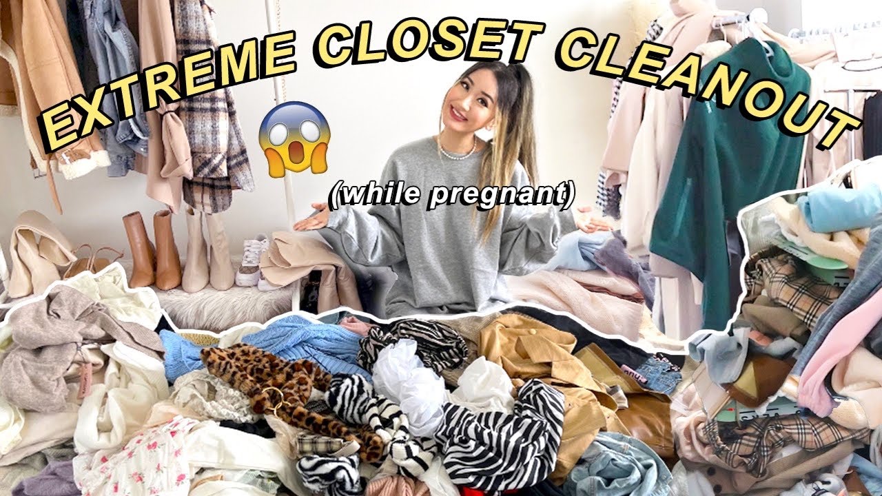 ⁣EXTREME CLOSET CLEAN WITH ME✨ + closet sale!!!