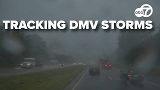 WATCH LIVE: Live look at storms along DMV roadways
