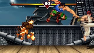 RYU vs RAMBO - HARDEST EPIC FIGHT! screenshot 5