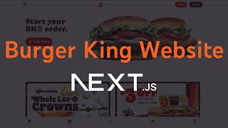 I Rebuilt The Burger King Website