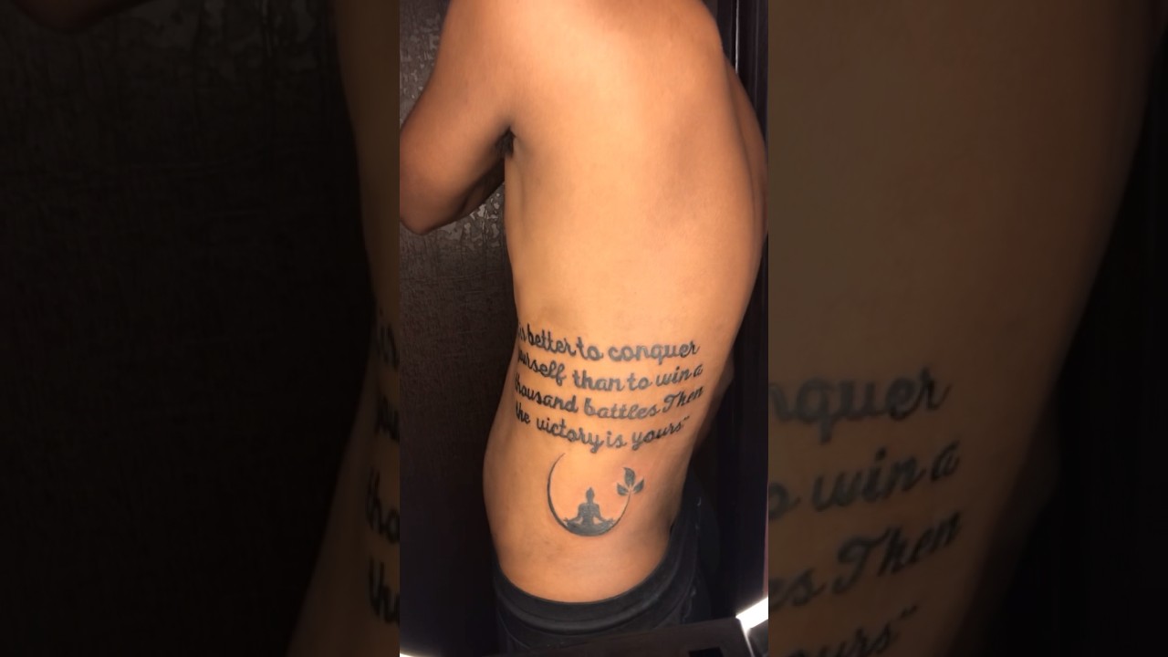 Rib tattoo | Buddha tattoo - Elfin Ink  