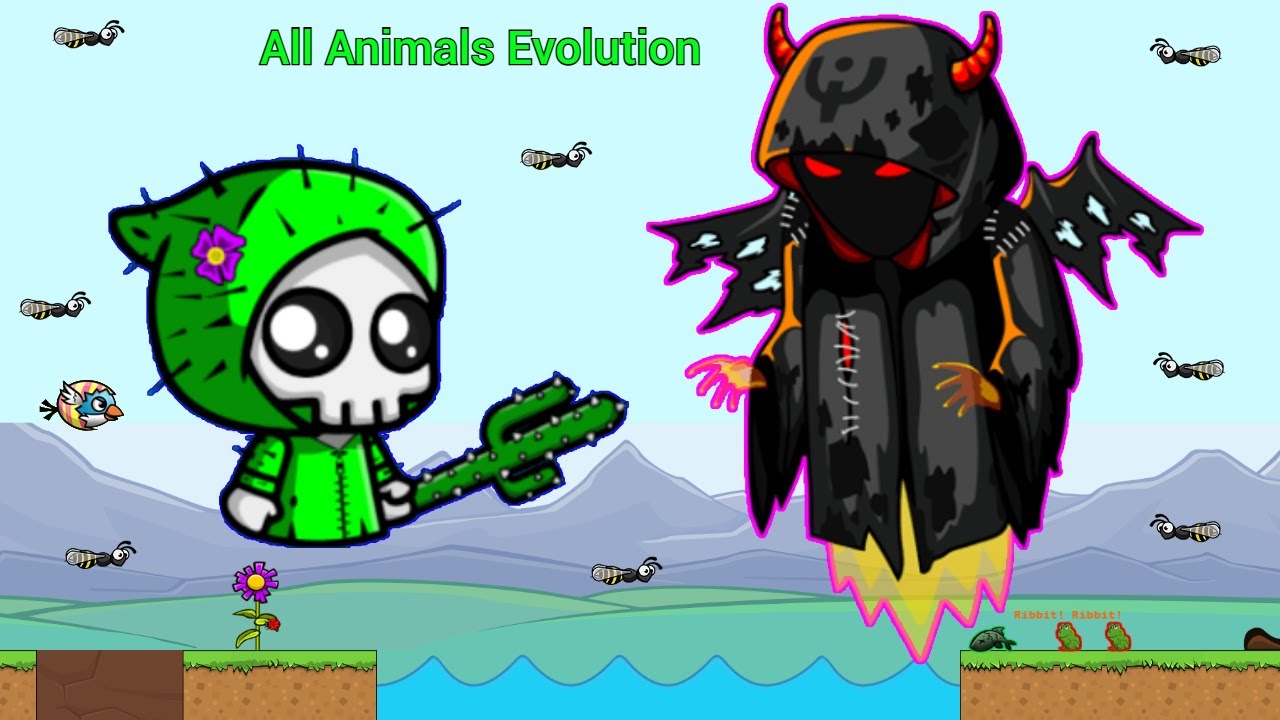 Cactus Reaper Kills Bosses Players And All Animals Evolution (EvoWorld.io)