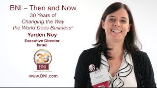 Yarden Noy Says Thank You to BNI for an Amazing Journey