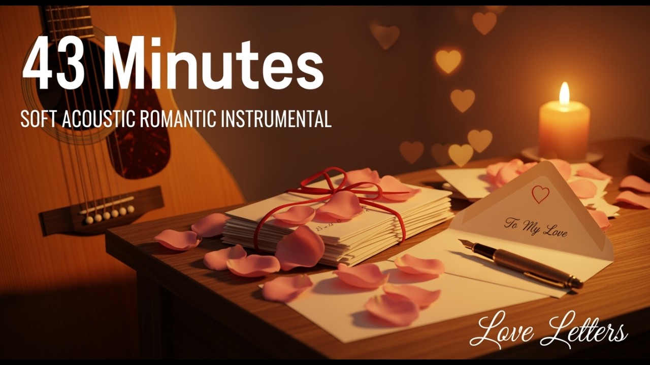 43 Minutes Soft Acoustic Romantic Instrumental | Love Letters #instrumental #love  #relaxingmusic