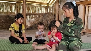The veteran soldier meets the orphan girl, and she will do something for the child.