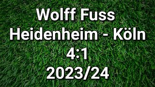 Wolff Fuss kommentiert 1. FC Heidenheim gegen 1. FC Köln 4:1 (2023/24)