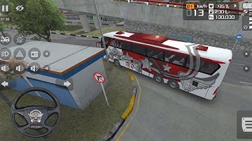 Bus Simulator Indonesia Passenger bus driving  full rush mode  Video 