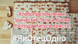 #Хлебопреломление! 🕊 #Причастие Тела и Крови Господа Иисуса Христа! #АрхиепископСергейЖуравлев #Авва