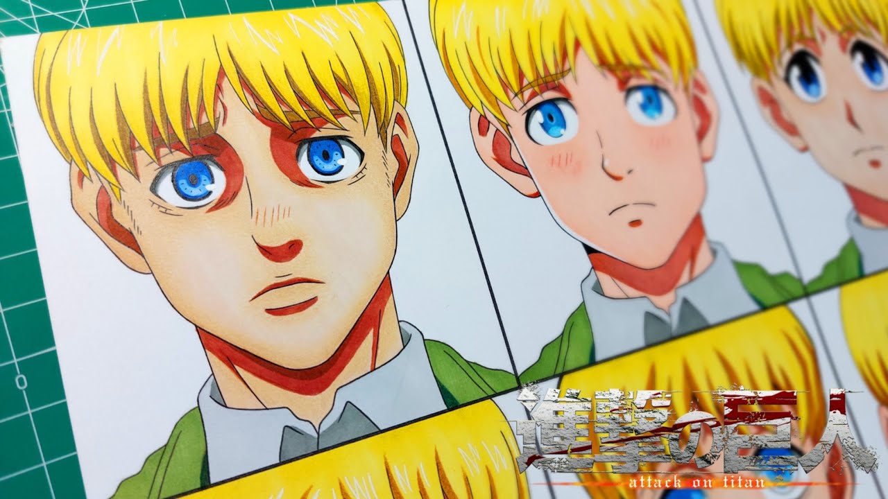 Drawing Armin arlert in Different Anime Styles || Attack on Titan / 進撃の ...