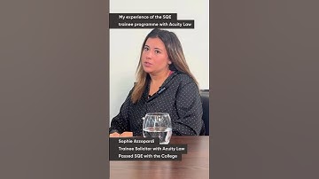 My experiences of the SQE programme with Sophie Azzopardi from Acuity Law