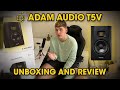 ADAM AUDIO t5v UNBOXING and REVIEW | PRODBYSILVER
