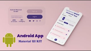 Android Material UI Kit - Material Design | Android Source Code | Android UI | Frontend Source