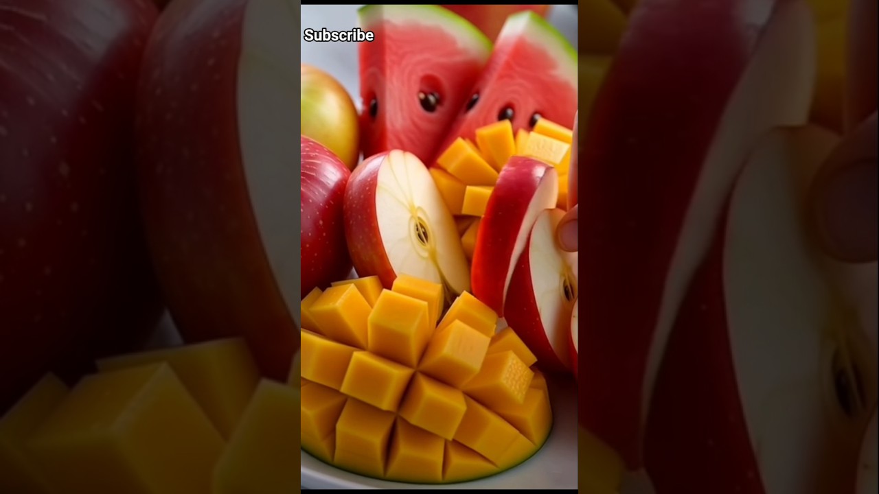 AI Made Fruit Cutting Video | So Fresh & Smooth ✨ 
