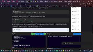 Learn SHELL Script || learnshell.org interactive Shell Programming
