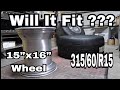 Can You Put A 315 Pro Drag Radial Tire on a 16" WIDE WHEEL???