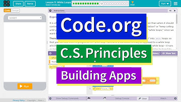 While Loops Lesson 11.12 Tutorial with Answers Code.org CS Principles