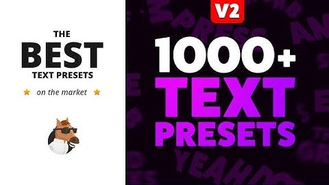 Text Presets for Animation Composer | videohive