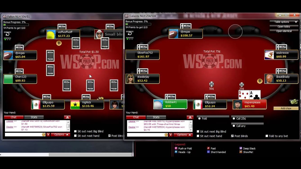 Playing online poker on YouTube