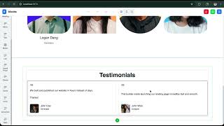 Building a Website Builder from Scratch in React | Progress #7 (Testimonials Block)