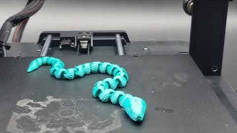 3D Creatives - 3D Printed Snake Came Out PERFECT! All Links Move Smoothly 🐍✨
