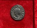 Ancient roman billon antoninianus coin of emperor tacitus