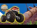 Monster Trucks Work Together at Mayhem Mountain! 💥⛰️ + More Kids Cartoons | Hot Wheels