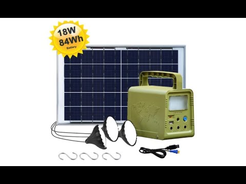 eco worthy 84wh battery solar power generator lighting system kit overview