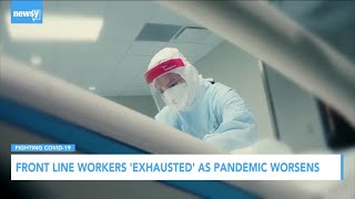 Front Line Workers 'Exhausted' as Pandemic Worsens: Newsy Interview
