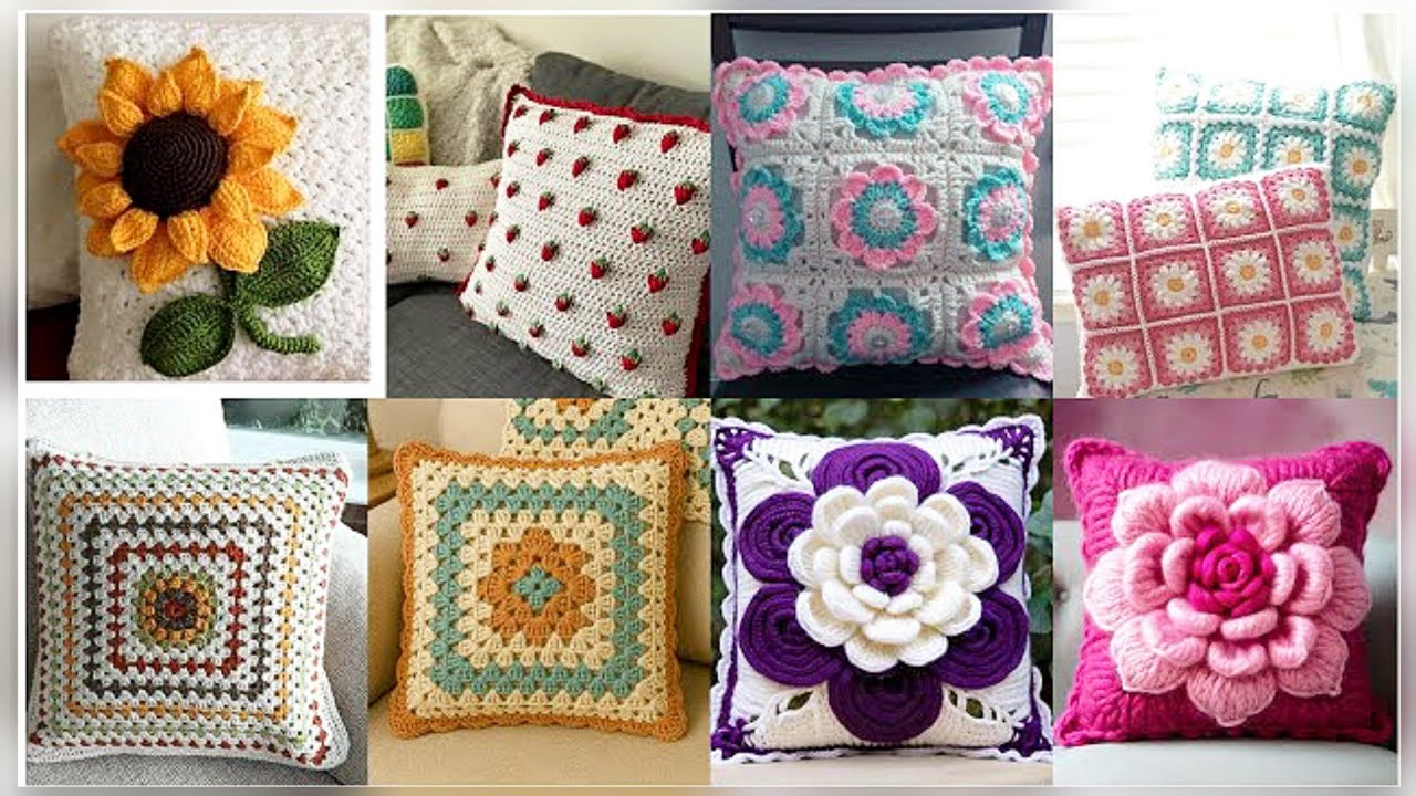 Amazing and stylish crochet cushion design ideas