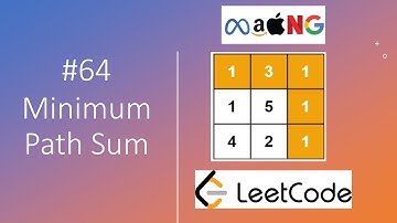 Minimum Path Sum | Dynamic Programming | Python | LeetCode 64