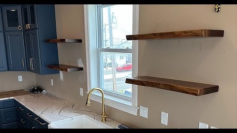 Floating shelves... the EASY way w/ Sheppards Brackets!