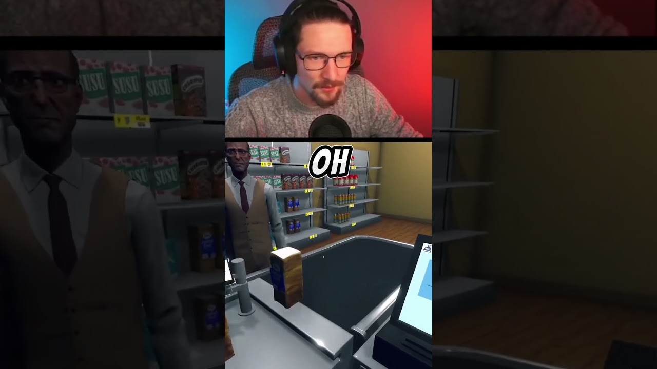 ALL THAT BREAD AIN’T GONNA FIT! #supermarketsimulator #gaming #shorts