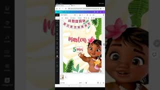 Crea Una Invitación De Mona En Canva Facil