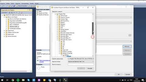 Realizar Backup banco de dados SQL