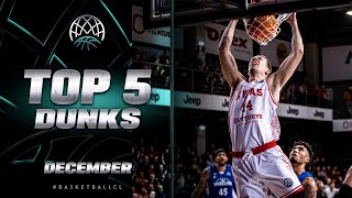 TOP 5 DUNKS | December | Basketball Champions League 2022