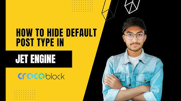 How to hide default post type in wordpress by using jet engine