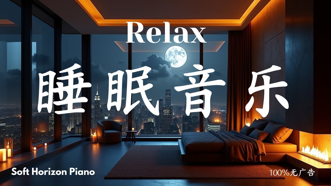 【100%無廣告】睡眠專用輕柔鋼琴 🎹 自然背景聲 l 一夜好眠