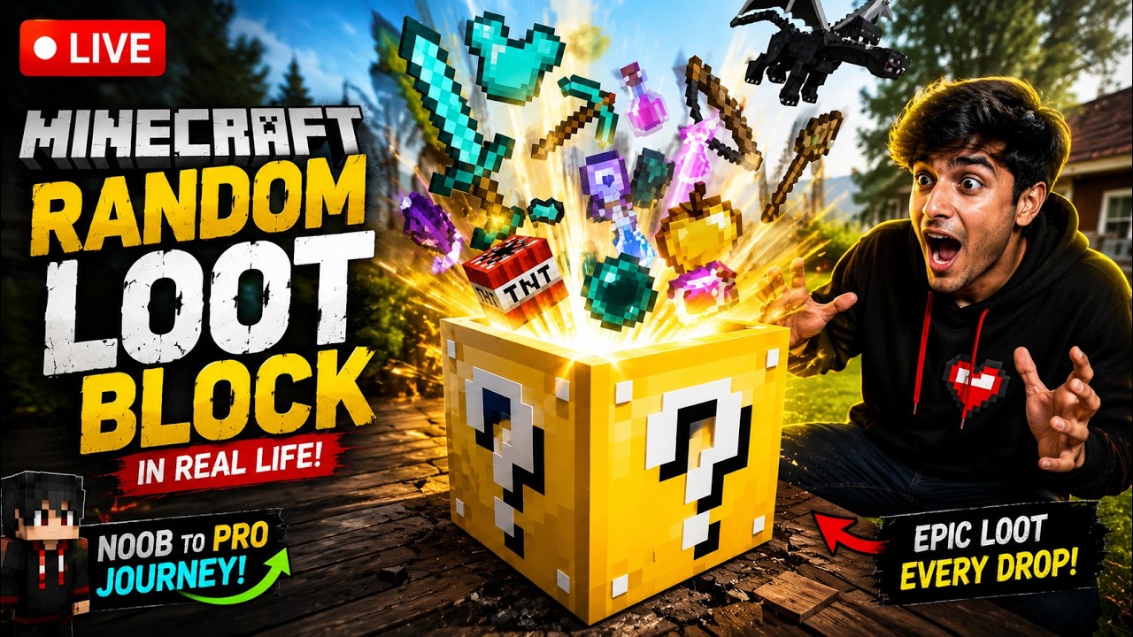 🔴Minecraft IRL Live Stream | Real Life Survival Challenge | Noob to Pro ...