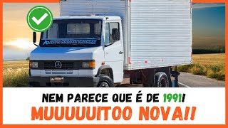 Não da para acreditar que esse MB 709 c/báu é de 1991 de tão novo!