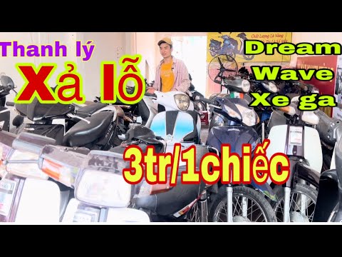 Video xe máy cũ giá rẻ(xả kho chịu lỗ)từ 3 triệu/1chiếc xe... - youtube