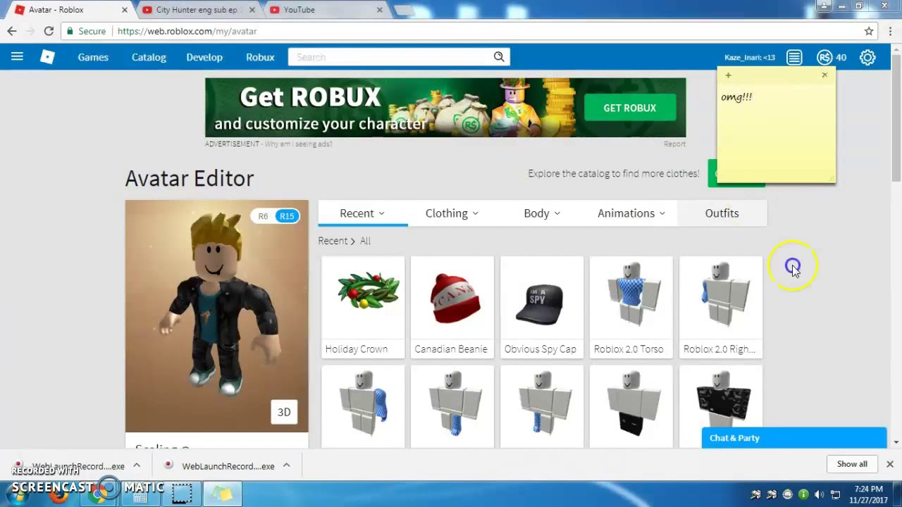 Getting Robux For The First Time First Video Youtube