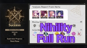 Kafka and Fu Xuan clear difficulty 5 Swarm Disaster with Nihility Path