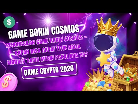 BONGKAR DETAIL! Penghasilan Ronin Cosmos dari NOL SAMPAI BALIK MODAL | PILIHAN MESIN #ronincosmos