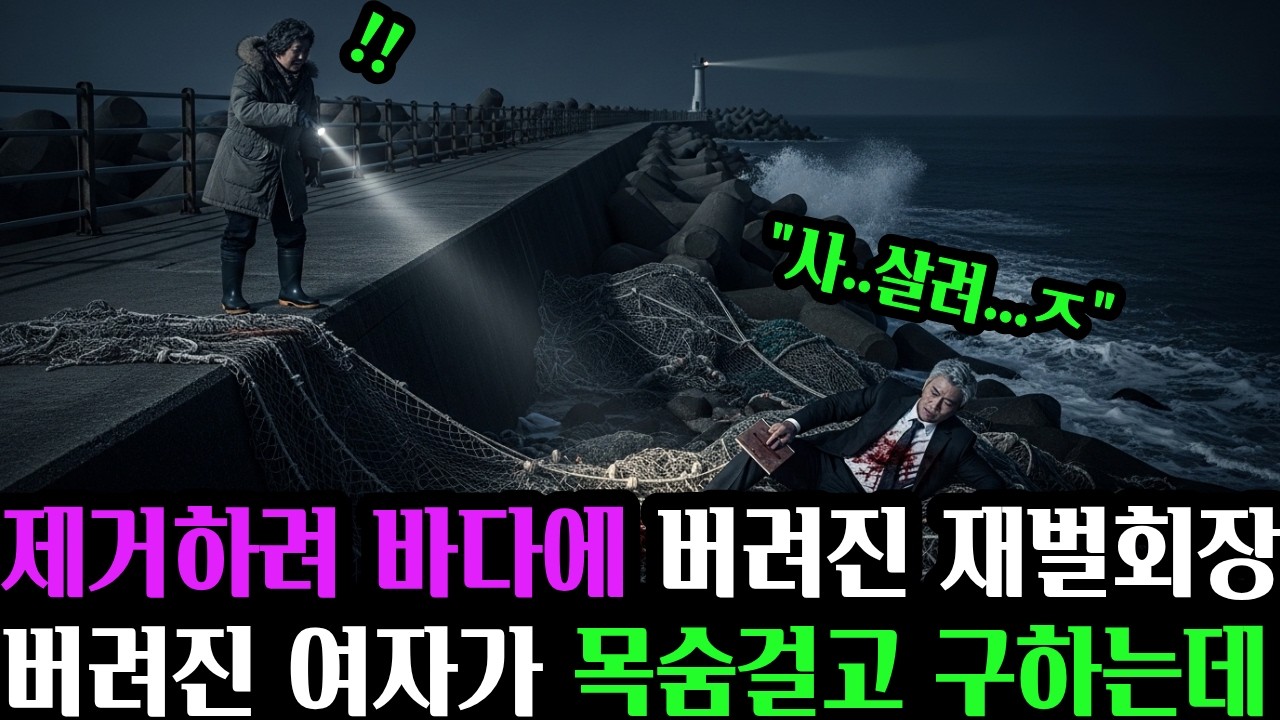 새벽 방파제에서 버려진 재벌회장그를 살린 건 30년 동안 시체를 보던 여자였다  #공감사연 #실화사연 #인생사연 #오디오북  #반전사연 #시니어사연 #노후사연