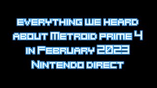 Everything We Heard About Metroid Prime 4 for Nintendo Direct February 2023