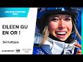 Ref:fSEOBWLTDcY Jo 2026 - eileen gu en or ! la star chinoise championne olympique du halfpipe apr�s un run parfait